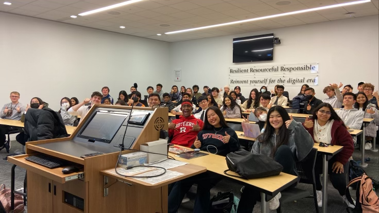 Students attending a RUSCA general interest meeting